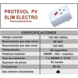 PROTECTOR DE VOLTAJE PV SLIM ELECTRO MAGOM