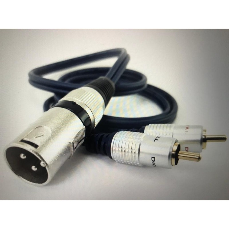 MC9002-3 CABLE XLR MACHO X 2 RCA MACHOS DIGITAL 3.6M