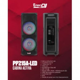 PP215A-LED ALTAVOZ AMPLIFICADO PRO DJ