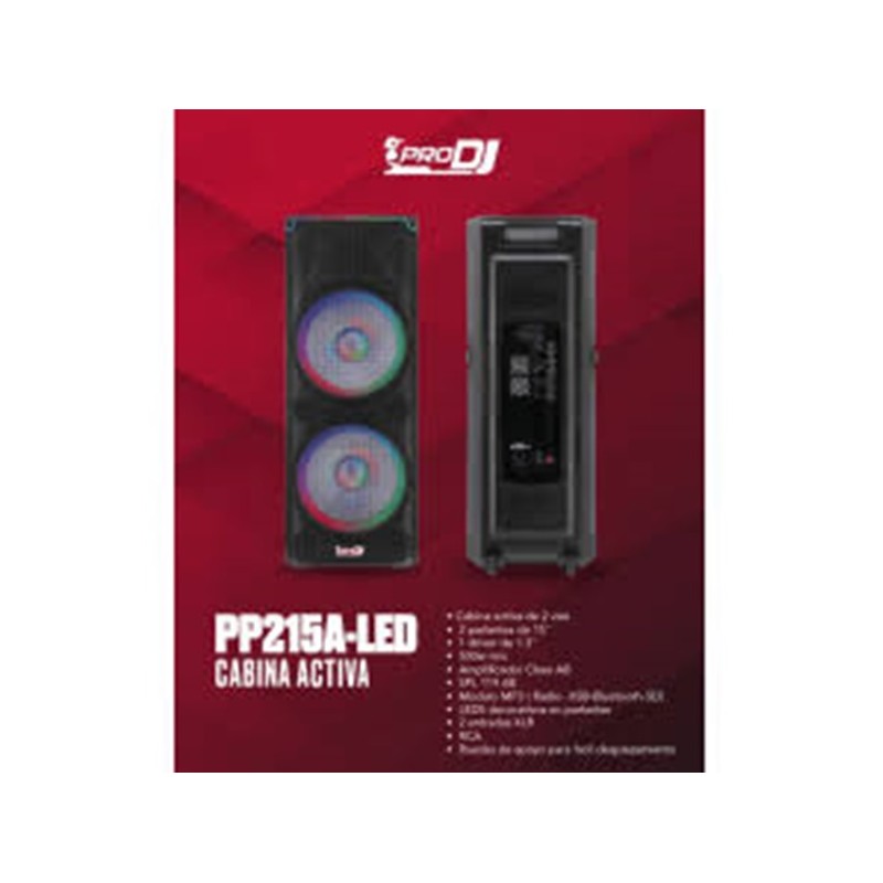 PP215A-LED ALTAVOZ AMPLIFICADO PRO DJ PP215A-LED ALTAVOZ AMPLIFICADO PRO DJ