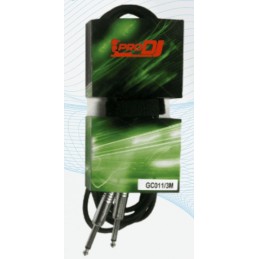 CABLE PLUG DE 1/4 A PLUG DE 1/4 PRO DJ GC011/3M EXTENSION PARA