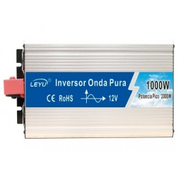 INVERSOR ONDA PURA 12V DC 1000W -110V CON PANTALLA LCD