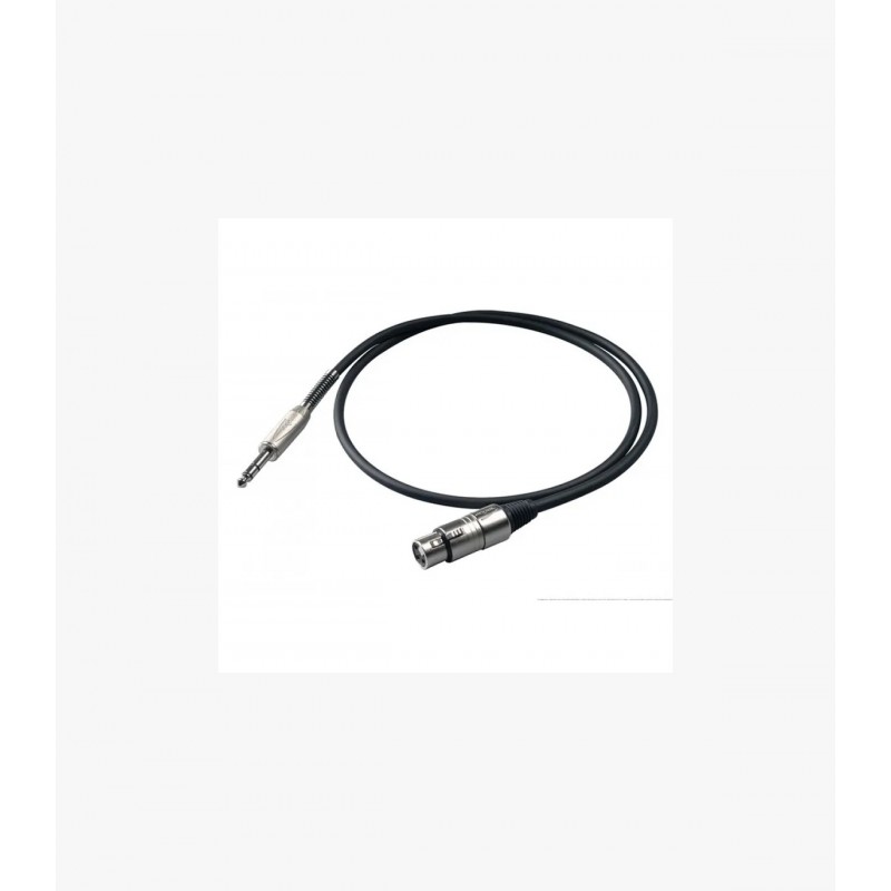 EXTENSIÓN DE 5 METROS BULK210LU5 DE PLUG TRS A XLR HEMBRA